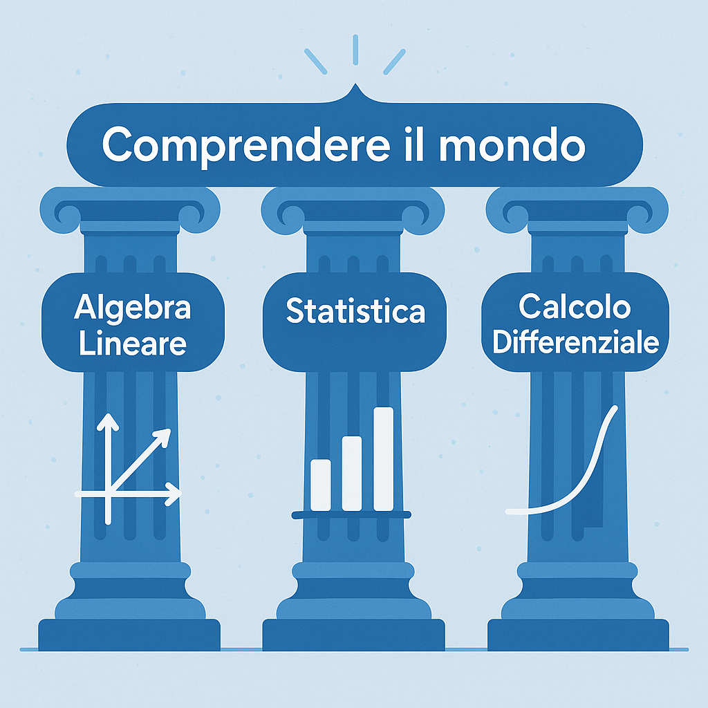 I 3 pilastri: algebra-calcolodifferenziale-statistica