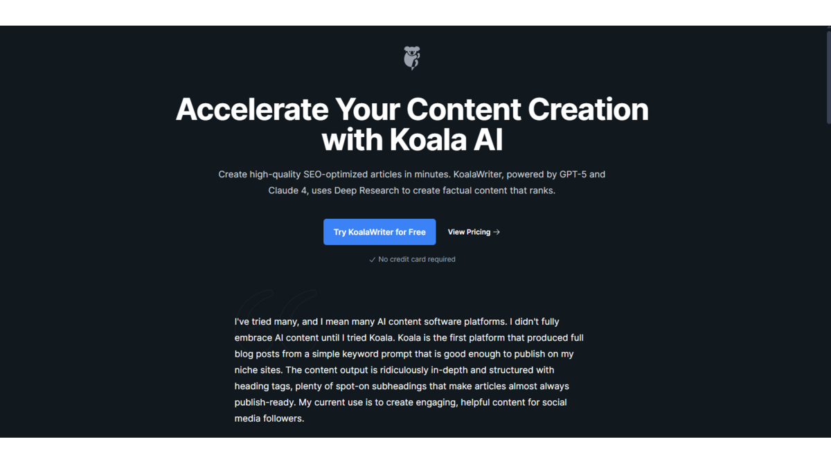 koala-writer: guida passo a passo